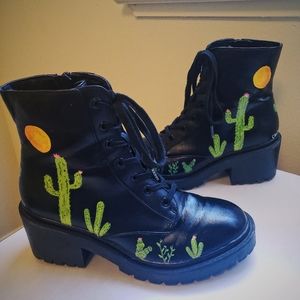 Custom Cactus Boots